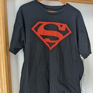 Black and Red Superman Tee 2XL